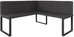 Vicco Eckbank Ravon, Anthrazit, 150 x 150 cm