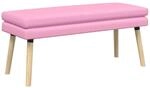 vidaXL Doppellagige Bank Rosa 110 x 40 x 47 cm Stoff