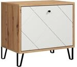 Sitzbank Grafico Artisan Eiche / Wei&szlig; Matt &middot; B 63 x H 56 cm