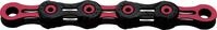 Fahrrad Kette, KMC Fahrradkette, DLC11 WAXED schwarz-pink, 1/2" x 11/128", 118
