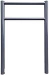 TRUTZHOLM Fahrradanlehnb&uuml;gel mit Knieholm 115x75 cm Stahl pulverbeschichtet &Oslash;...