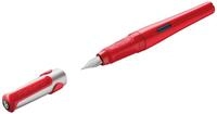 Pelikan Pelikano Original F&uuml;llhalter Rot, f&uuml;r Rechtsh&auml;nder, Feder M, inkl. 1
