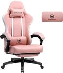 GTPLAYER Gaming Stuhl Stoff, Gaming Sessel mit Taschenfederkissen, ergonomischer