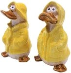 2er Set Dekofiguren , Gartendeko Regenenten, Deko-Enten, Entenfiguren, Gartenfigur