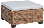 vidaXL Hocker mit Kissen GENDT Naturrattan Natur