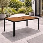 Mojawo Edler Gartentisch Esstisch Outdoor Tisch Holzoptik Gartenm&ouml;bel 150x80...