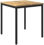 vidaXL Gartentisch Wei&szlig; und Schwarz 70 x 68,5 x 75 cm