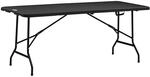 Outsunny Gartentisch Klapptisch f&uuml;r 6 Personen HDPE 180x75,5x73 cm
