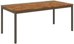 vidaXL Gartentisch Natur und Kaffee 147 x 88,5 x 75 cm