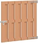vidaXL Gartentor 100 x 100 cm WPC und Aluminium Braun