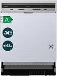 homeX DWSI601442A Geschirrsp&uuml;ler 60 cm Sp&uuml;lmaschine teilintegrierbar EEK A