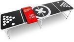 Bestlivings h&ouml;henverstellbarer Bierpong Tisch, 240x60x70cm aus Aluminium