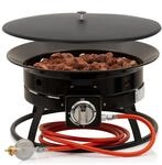 BBQ-Toro Gas Feuerstelle mit Lavasteinen | &Oslash; 48 cm - 12 kW | Outdoor...