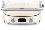 Smeg, MGF01CREU, Elektrischer 3-in-1-Multifunktionsgrill, Creme