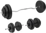 vidaXL Langhantel und Kurzhantel mit Gewichten 60 kg