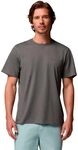 Columbia Men's Basic Tee Short Sleeve T-Shirt, Charcoal Hthr, XL