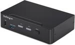 StarTech 2 Port DisplayPort KVM Switch, 4K 60Hz, USB 3.0 Hub, EDID | DP 1.2, HDCP