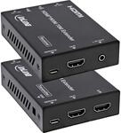 InLine HDMI 2.0b Extender &uuml;ber RJ45, 4K 60 Hz, 70 m, KVM, PoC | HDMI 2.0b bis 70 m