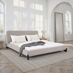 IDIMEX Polsterbett PATERNA gepolstert 180 x 200 cm, grau &ndash; modernes...