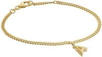 trendor M&auml;dchen-Armband mit Buchstabe A 925 Silber Vergoldet 21602-A