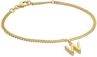 trendor M&auml;dchen-Armband mit Buchstabe W 925 Silber Vergoldet 21602-W
