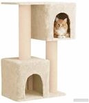vidaXL Katzennbaum mit Sisal-Kratzs&auml;ulen Creme 114 cm