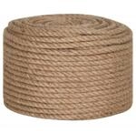 vidaXL Seil 100% Jute 12mm 100m Naturhanf Hanfseil Tauwerk Juteseil Tau Seil