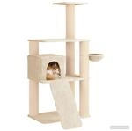 vidaXL Katzennbaum mit Sisal-Kratzs&auml;ulen Creme 173 cm