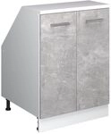 Vicco Dachschr&auml;genschrank Rion, Beton/Wei&szlig;