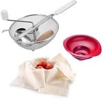 Westmark Set, 3tlg.: Passiersieb (&Oslash; 20 cm) + Trichter-Set (2tlg.) +