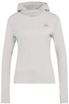 adidas Damen Adi365 Running Essentials Winterized Hooded Long Sleeve Sweatshirt, Grey