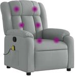 vidaXL Massagesessel Hellgrau Stoff
