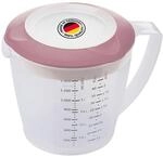 Westmark R&uuml;hrbecher/Messkanne mit Spritzschutz, Deckel und Ausgie&szlig;er,...