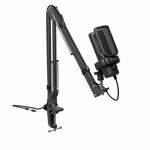 Genesis Radium 251 USB Gaming Mikrofon mit Arm, RGB,192 kHz/24 Bit, Schwarz