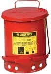 ASECOS Entsorgungsbeh&auml;lter Fu&szlig;pedal St.bl. vz.+lk. Rot V=20 L, &Oslash; x H 300x400