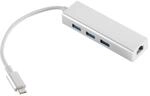 shiverpeaks Adapter, USB 3.1 C/ RJ45 Ethernet + 3X USB Buchse