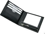 Alassio 43035 - Notizblock-Etui Gubbio aus Nappaleder, M&auml;ppchen in schwarz, Etui ca.