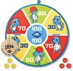 Schildkr&ouml;t Soft Dart Set I Klett Dartscheibe beidseitig Bedruckt &Oslash;38cm I 6