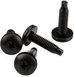StarTech 50er-Pack 10-32 19mm Rackschrauben, 19/10 Zoll, Schwarz Stahl