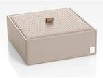 JOOP! Homeline universal-box Grau in Leder Optik mit elegantem Flecht Deckel