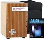 XDrum PERC CP-484 Cajon Peruana Zebrano Set (Set inkl. Cajon mit Birken-Korpus &