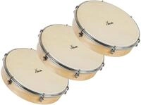 XDrum HTM-12S 12" Handtrommel mit Natur-Fell 3x Set, Durchmesser: 12" (30