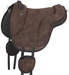 Equinate Reitpad California Wildleder Bareback Pad Reitkissen Pferd Braun