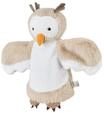 Sterntaler Handpuppe Eule aus weichem Flausch, Kinder- und Babyspielzeug, Kopf