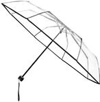 miniMAX - Transparenter Regenschirm Windproof - Hand&ouml;ffnung - 98 cm, Transparent, 98