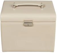 Windrose Schmuckkoffer mit integrierter Schmucktasche merino moda/beige