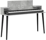 vidaXL Studiotisch Betongrau 152 x 36 x 19,5 cm Holzwerkstoff, Moderner,...