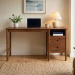IDIMEX Schreibtisch Bossa aus Massivholz, Kastanie Finish - Homeoffice Tisch mit