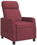 vidaXL Liegesessel Weinrot Stoff, Moderner Relaxsessel, verstellbare...