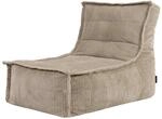 Icon Dolce Cord Sitzsack-Liege mit F&uuml;llung, Beige